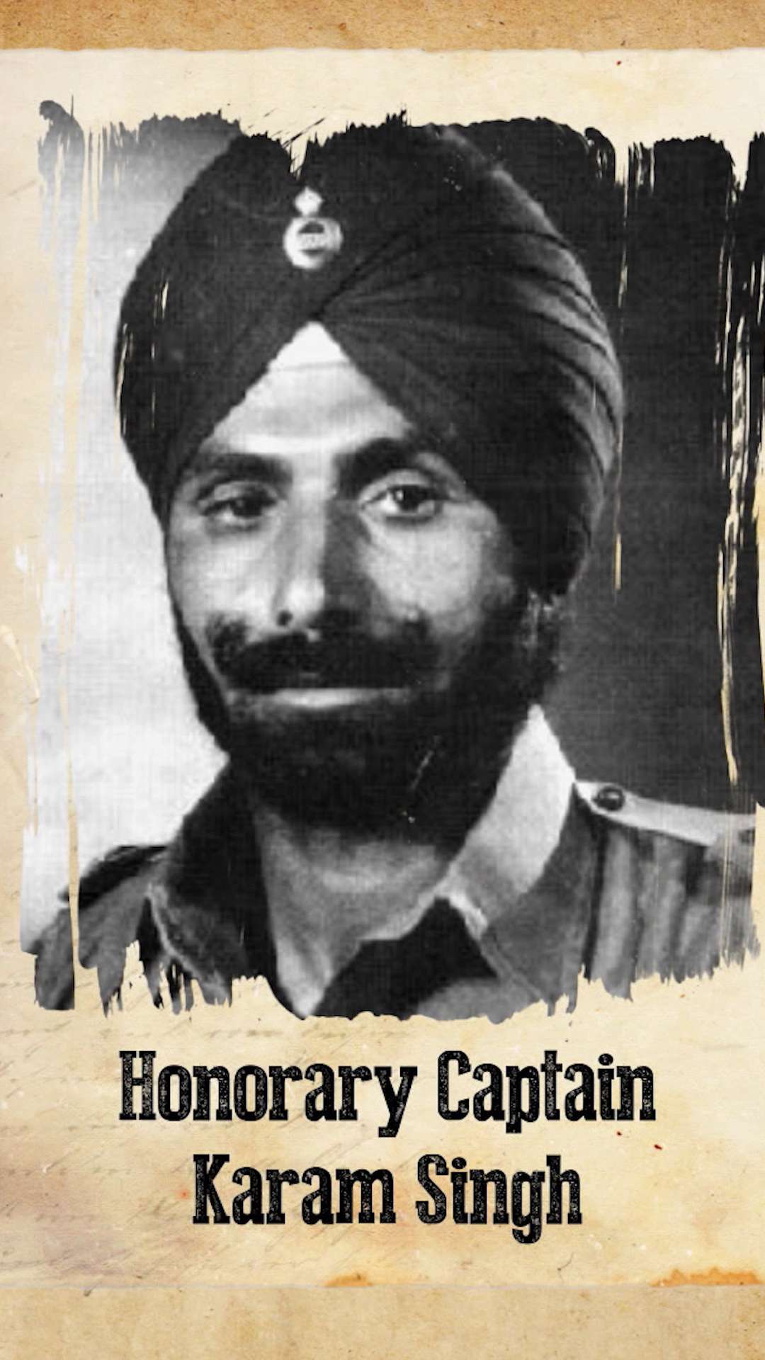 E1.5 Sikh Regiment - Captain Karam Singh